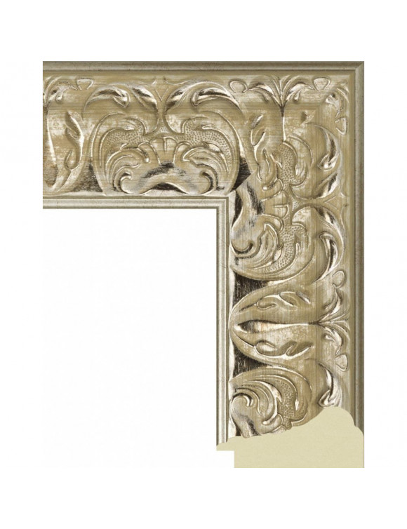 566.RS.224 Пластиковый багет Серебряный в интернет-магазине зеркальной мастерской ЗЕРКАЛА-М фото